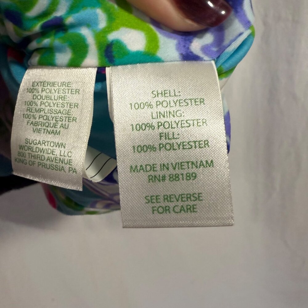 Lilly Pulitzer Elyn Puffer Vest With‎ a Twist Navy Blue Size M - Picture 6 of 10